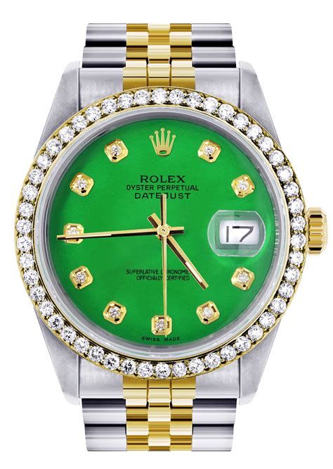 gold and green rolex